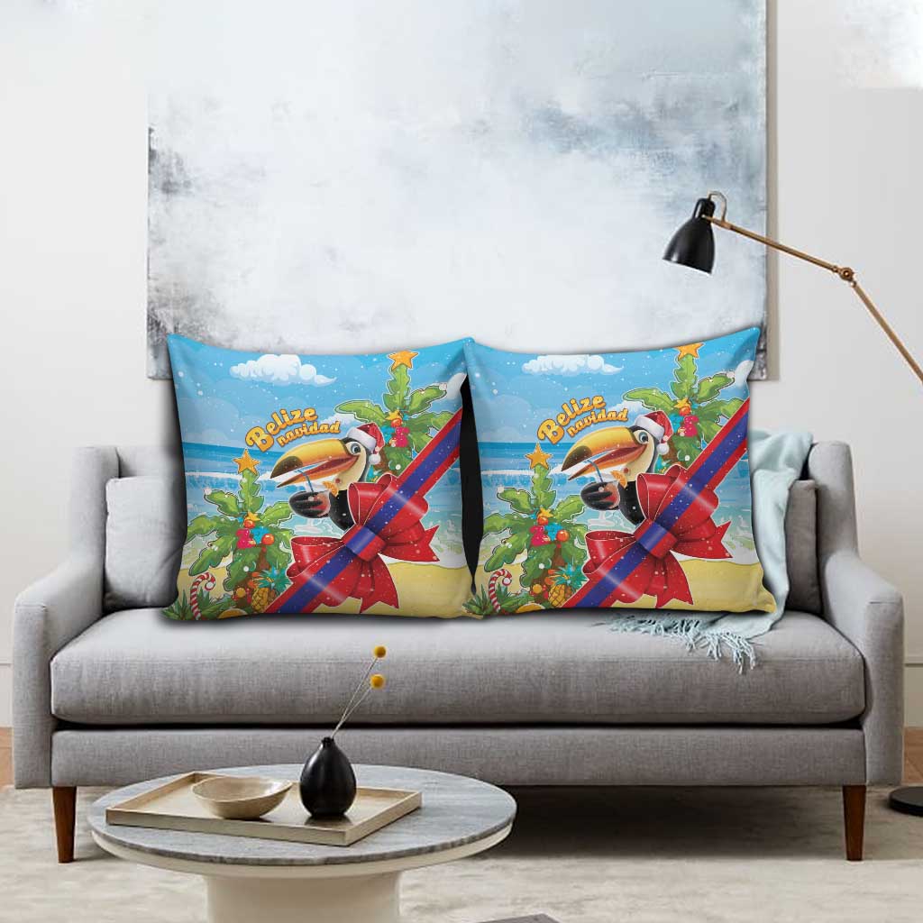 Belize Navidad Christmas Pillow Cover Funny Santa Toucan - Wonder Print Shop