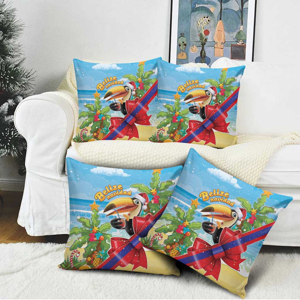 Belize Navidad Christmas Pillow Cover Funny Santa Toucan - Wonder Print Shop