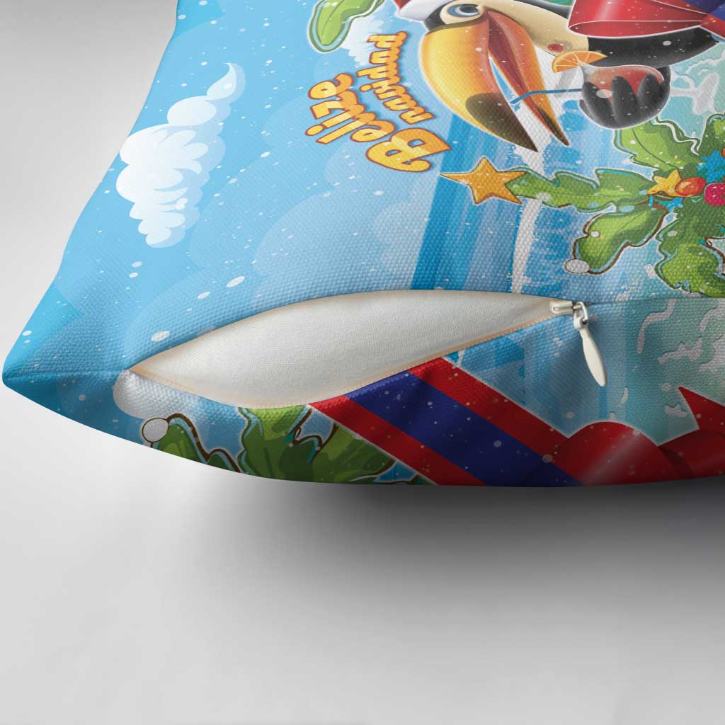 Belize Navidad Christmas Pillow Cover Funny Santa Toucan - Wonder Print Shop