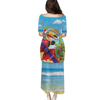 Belize Navidad Christmas Puletasi Funny Santa Toucan - Wonder Print Shop