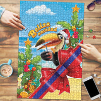 Belize Navidad Christmas Puzzle Funny Santa Toucan - Wonder Print Shop