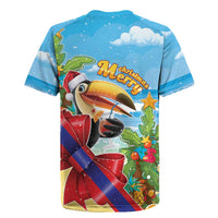 Belize Navidad Christmas Rugby Jersey Funny Santa Toucan - Wonder Print Shop