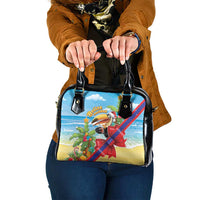 Belize Navidad Christmas Shoulder Handbag Funny Santa Toucan - Wonder Print Shop