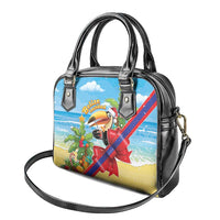 Belize Navidad Christmas Shoulder Handbag Funny Santa Toucan - Wonder Print Shop