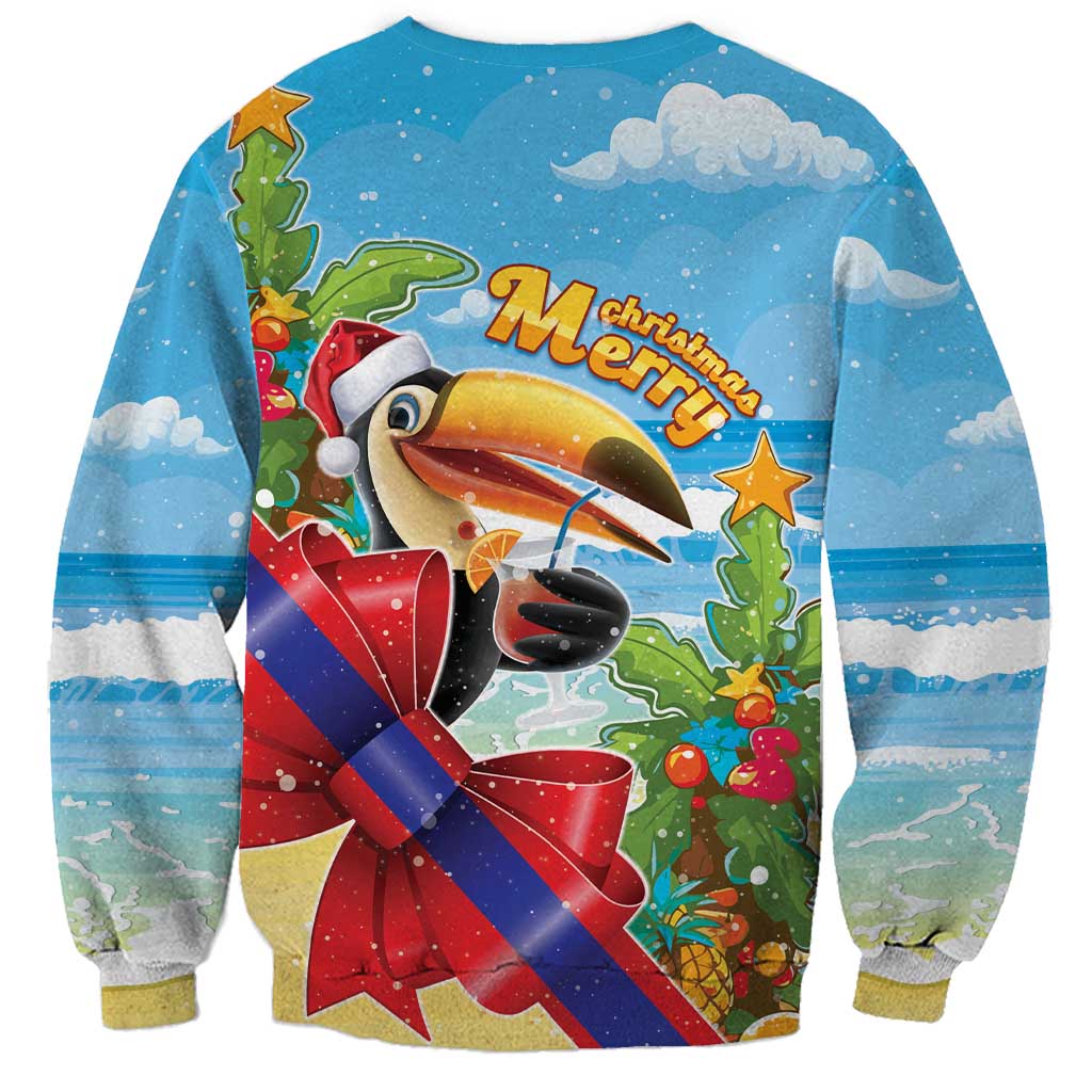 Belize Navidad Christmas Sweatshirt Funny Santa Toucan - Wonder Print Shop