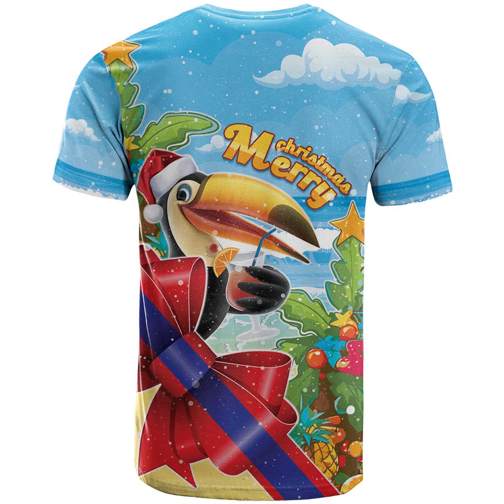 Belize Navidad Christmas T Shirt Funny Santa Toucan - Wonder Print Shop