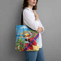 Belize Navidad Christmas Tote Bag Funny Santa Toucan - Wonder Print Shop