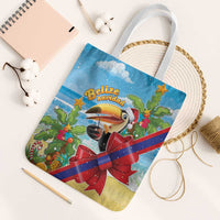 Belize Navidad Christmas Tote Bag Funny Santa Toucan - Wonder Print Shop