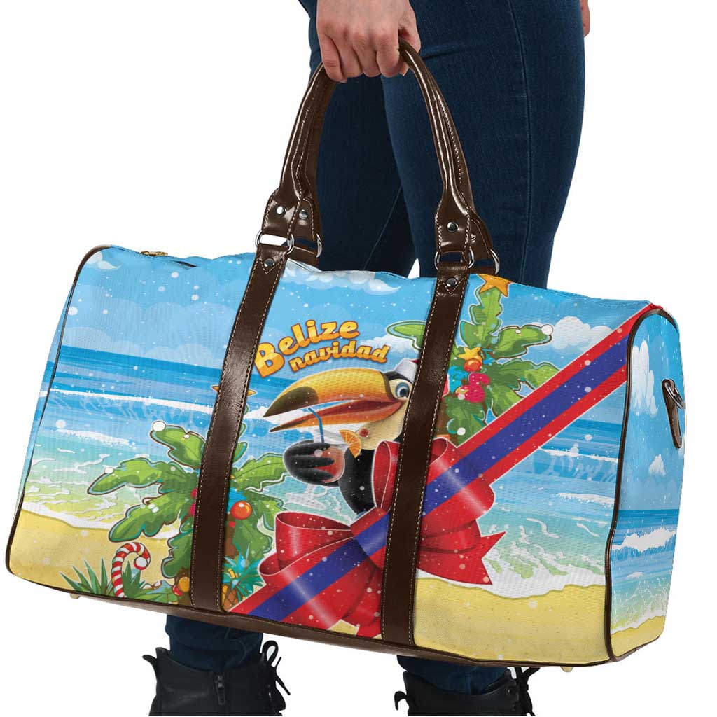 Belize Navidad Christmas Travel Bag Funny Santa Toucan - Wonder Print Shop