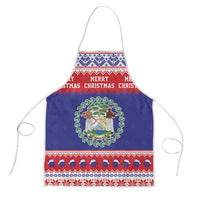 Belize Christmas Apron Coat Of Arms Merry Xmas - Wonder Print Shop