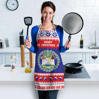 Belize Christmas Apron Coat Of Arms Merry Xmas - Wonder Print Shop