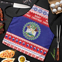 Belize Christmas Apron Coat Of Arms Merry Xmas - Wonder Print Shop
