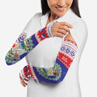 Belize Christmas Arm Sleeves Coat Of Arms Merry Xmas - Wonder Print Shop