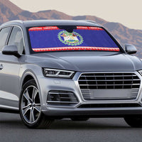 Belize Christmas Auto Sun Shade Coat Of Arms Merry Xmas - Wonder Print Shop