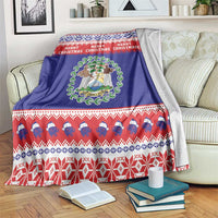 Belize Christmas Blanket Coat Of Arms Merry Xmas - Wonder Print Shop