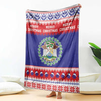 Belize Christmas Blanket Coat Of Arms Merry Xmas - Wonder Print Shop