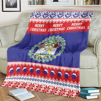 Belize Christmas Blanket Coat Of Arms Merry Xmas - Wonder Print Shop