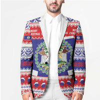 Belize Christmas Blazer Coat Of Arms Merry Xmas - Wonder Print Shop