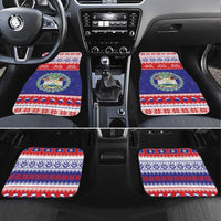 Belize Christmas Car Mats Coat Of Arms Merry Xmas - Wonder Print Shop
