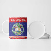 Belize Christmas Ceramic Mug Coat Of Arms Merry Xmas - Wonder Print Shop
