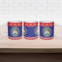 Belize Christmas Ceramic Mug Coat Of Arms Merry Xmas - Wonder Print Shop