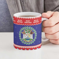 Belize Christmas Ceramic Mug Coat Of Arms Merry Xmas - Wonder Print Shop