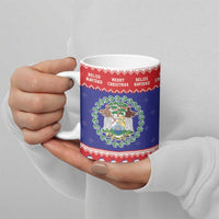 Belize Christmas Ceramic Mug Coat Of Arms Merry Xmas - Wonder Print Shop