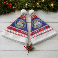 Belize Christmas Santa Hat Coat Of Arms Merry Xmas - Wonder Print Shop