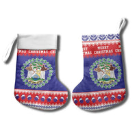 Belize Christmas Stocking Coat Of Arms Merry Xmas - Wonder Print Shop