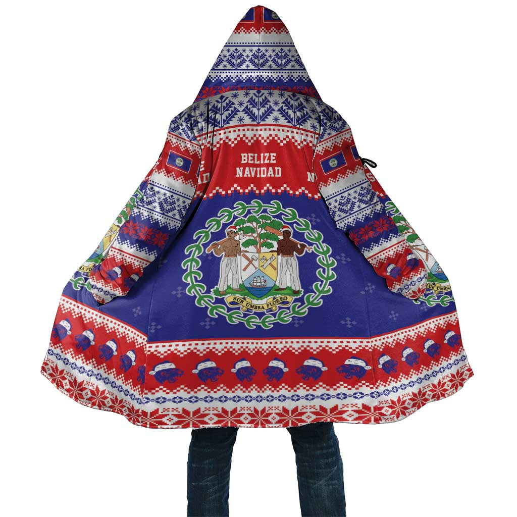 Belize Christmas Cloak Coat Of Arms Merry Xmas - Wonder Print Shop