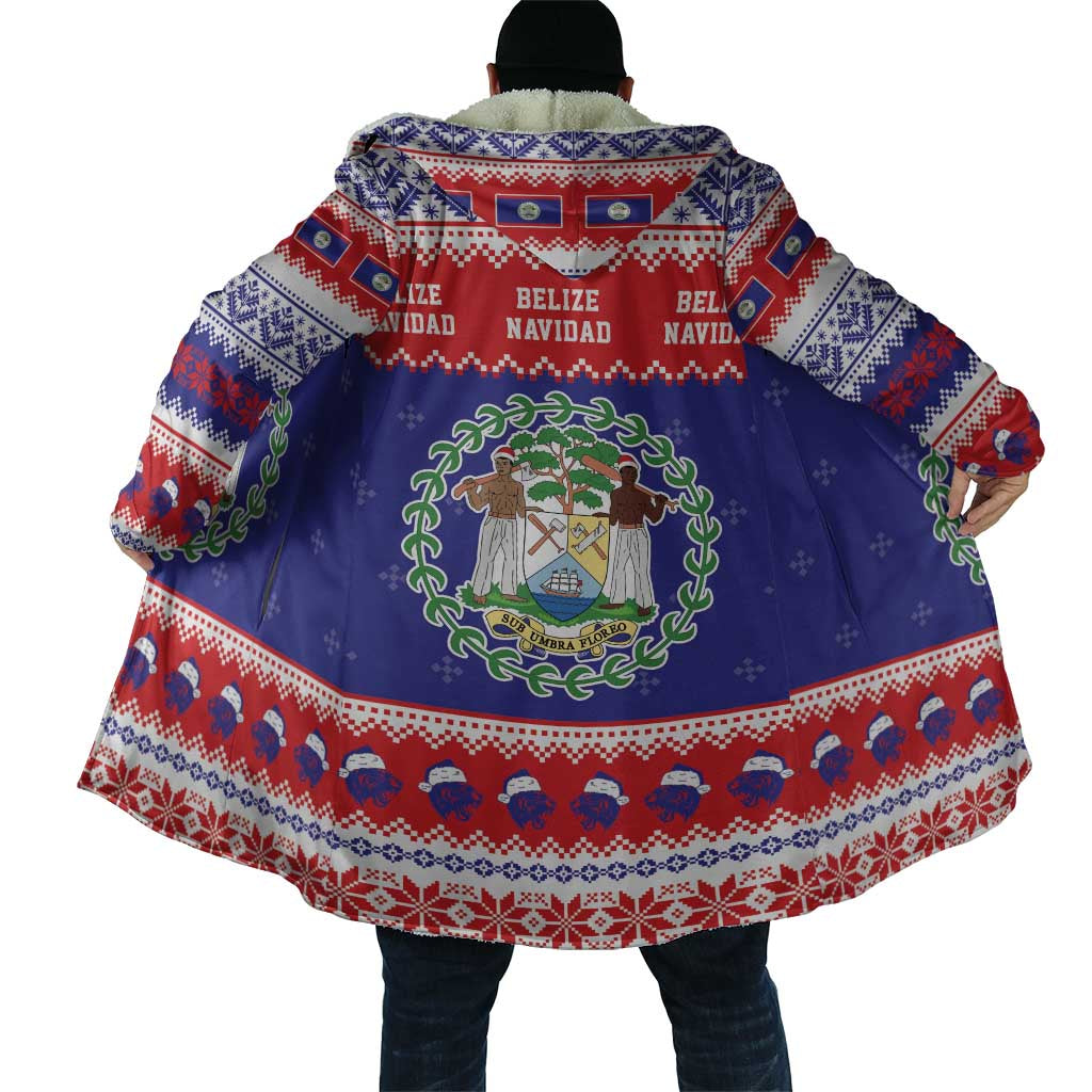 Belize Christmas Cloak Coat Of Arms Merry Xmas - Wonder Print Shop
