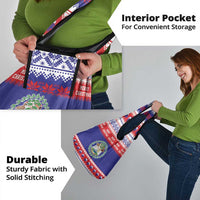 Belize Christmas Grocery Bag Coat Of Arms Merry Xmas - Wonder Print Shop