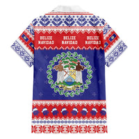 Belize Christmas Hawaiian Shirt Coat Of Arms Merry Xmas - Wonder Print Shop