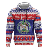 Belize Christmas Hoodie Coat Of Arms Merry Xmas - Wonder Print Shop