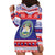 Belize Christmas Hoodie Dress Coat Of Arms Merry Xmas - Wonder Print Shop
