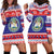 Belize Christmas Hoodie Dress Coat Of Arms Merry Xmas - Wonder Print Shop