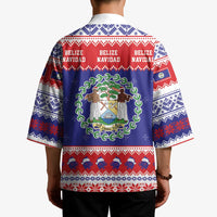 Belize Christmas Kimono Coat Of Arms Merry Xmas - Wonder Print Shop