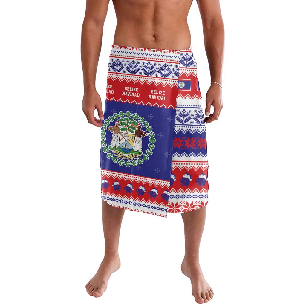 Belize Christmas Lavalava Coat Of Arms Merry Xmas - Wonder Print Shop