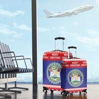 Belize Christmas Luggage Cover Coat Of Arms Merry Xmas - Wonder Print Shop
