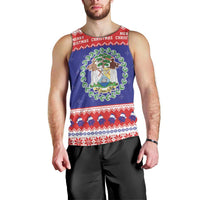 Belize Christmas Men Tank Top Coat Of Arms Merry Xmas - Wonder Print Shop