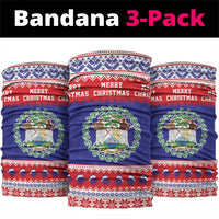 Belize Christmas Neck Gaiter Coat Of Arms Merry Xmas - Wonder Print Shop