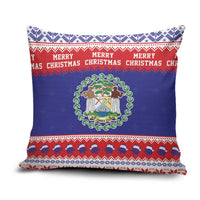 Belize Christmas Pillow Cover Coat Of Arms Merry Xmas - Wonder Print Shop