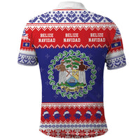 Belize Christmas Polo Shirt Coat Of Arms Merry Xmas - Wonder Print Shop