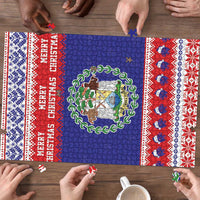 Belize Christmas Puzzle Coat Of Arms Merry Xmas - Wonder Print Shop