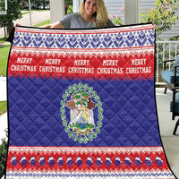 Belize Christmas Quilt Coat Of Arms Merry Xmas - Wonder Print Shop