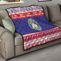 Belize Christmas Quilt Coat Of Arms Merry Xmas - Wonder Print Shop