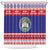 Belize Christmas Shower Curtain Coat Of Arms Merry Xmas - Wonder Print Shop