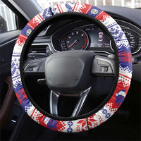 Belize Christmas Steering Wheel Cover Coat Of Arms Merry Xmas - Wonder Print Shop