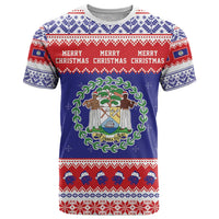 Belize Christmas T Shirt Coat Of Arms Merry Xmas - Wonder Print Shop