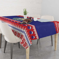 Belize Christmas Tablecloth Coat Of Arms Merry Xmas - Wonder Print Shop